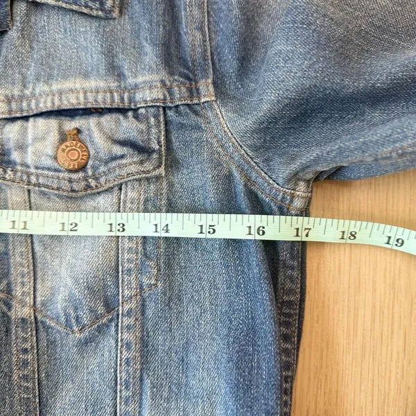 Madewell The Jean Jacket Women Size Small Blue Denim 100% Cotton 1655 - Image 10