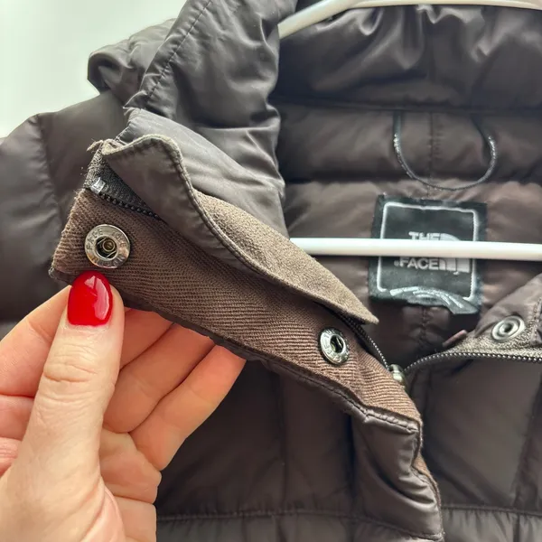 The North Face Metropolis 600 Fill Down Parka Brown Women Small Puffer Coat Hood - Image 12
