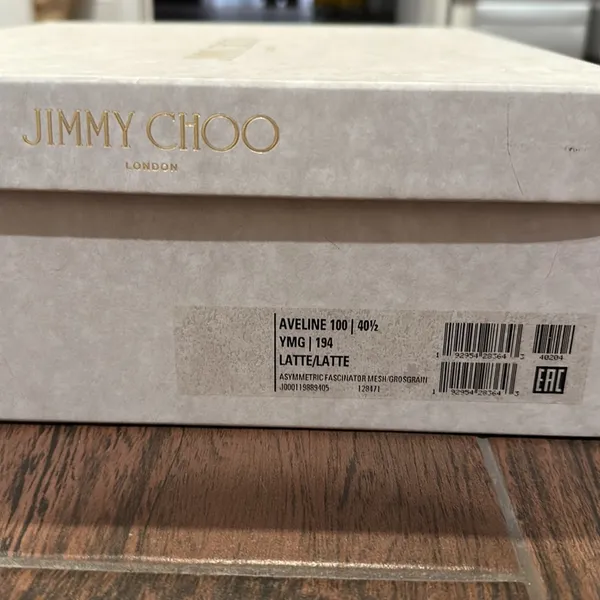Jimmy Choo Aveline White Bow Heels - Image 7