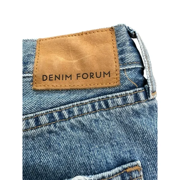 Aritzia Denim Forum Jean Shorts 26 Blue Cut Offs‎ Ex Boyfriend Midi Button #R8-3 - Image 10