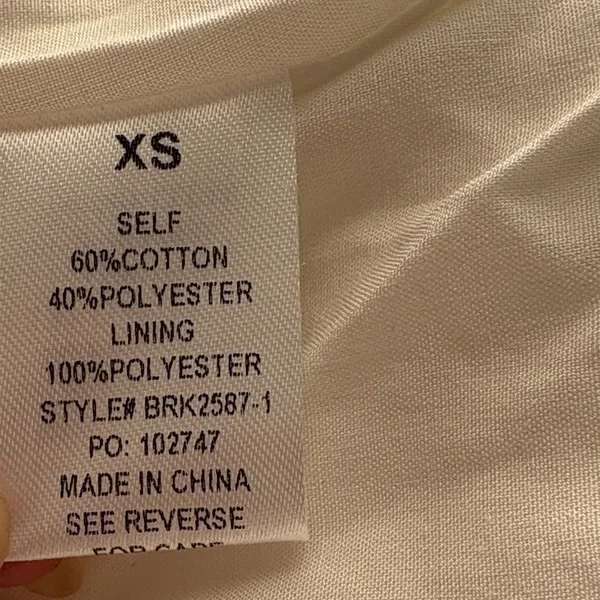White Eyelet Women's Skirt Size XS - Image 5