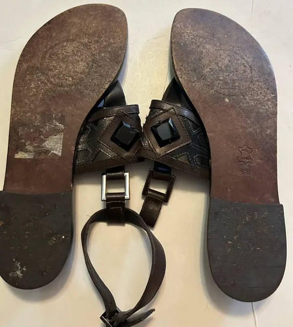Brown Leather Sandals - Image 6