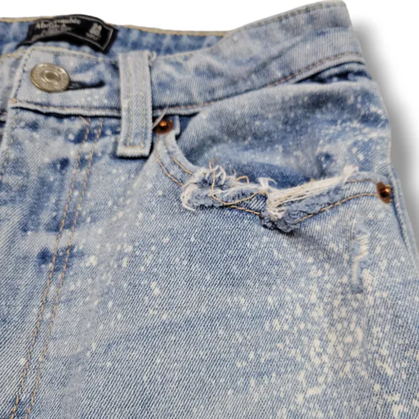 Abercrombie & Fitch Zoe Natural Rise Ankle Straight Jeans Size 24/00s 23x25 Blue Denim Pants - Image 6