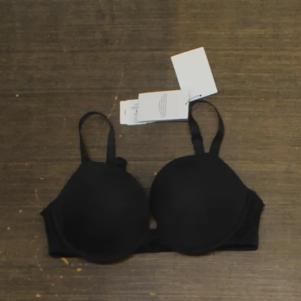 NWT Calvin Klein Womens Attraction Push Up Plunge Bra QF7578 Black 32DD - Image 3