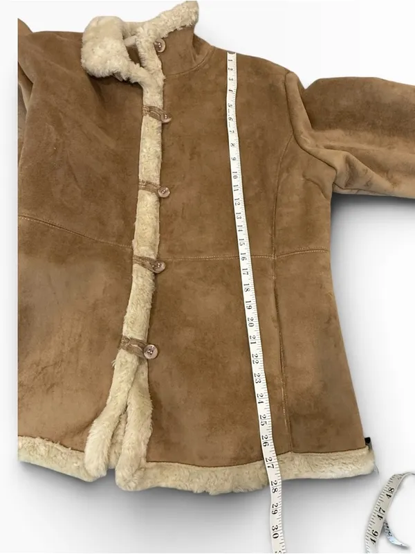 Vintage Coldwater Creek faux suede coat with great detail size XL - Image 9