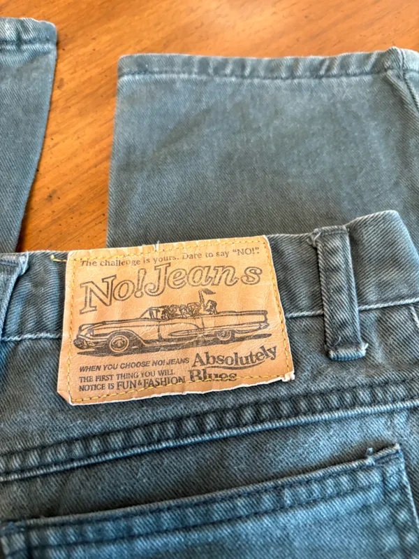 Vintage Dark Green Tapered Ankle Jeans- No! Jeans Absolutely Blues - Image 4