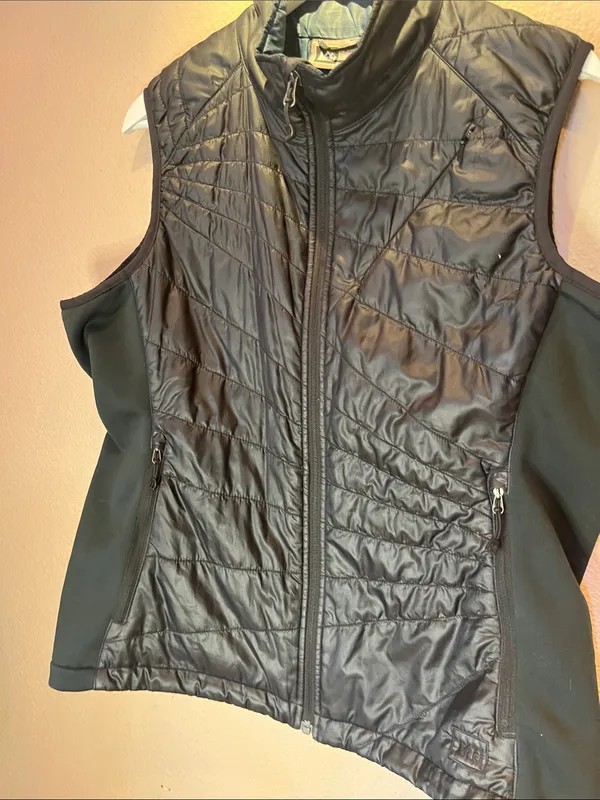 REI Women’s Packable Vest Black Primaloft Pertex Quilted Puffer XL - Image 3