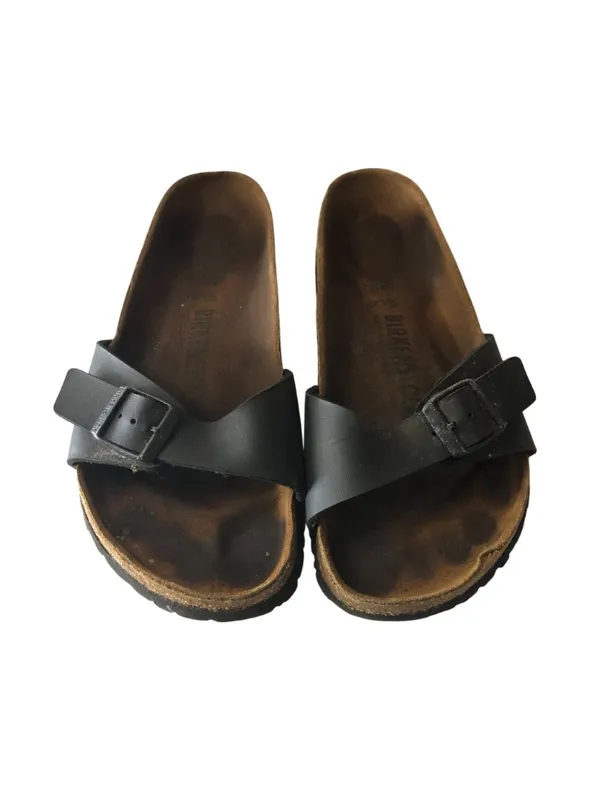 Birkenstock Madrid Black Birko-Flor Sandals 36 US 5 - Image 2