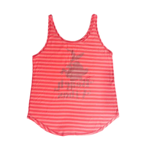 Disney Ariel Beach Vibes Striped Tank Top Size M Coral Pink - Image 3