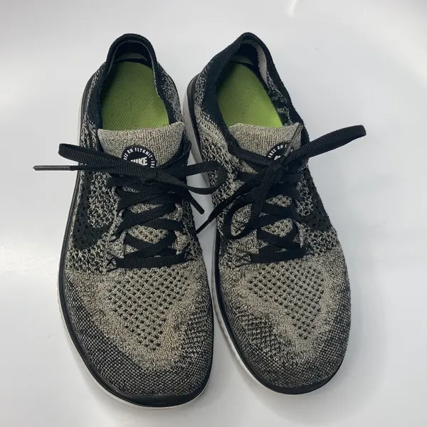 Nike Free Run sneakers‎ black gray white size 8.5 - Image 3