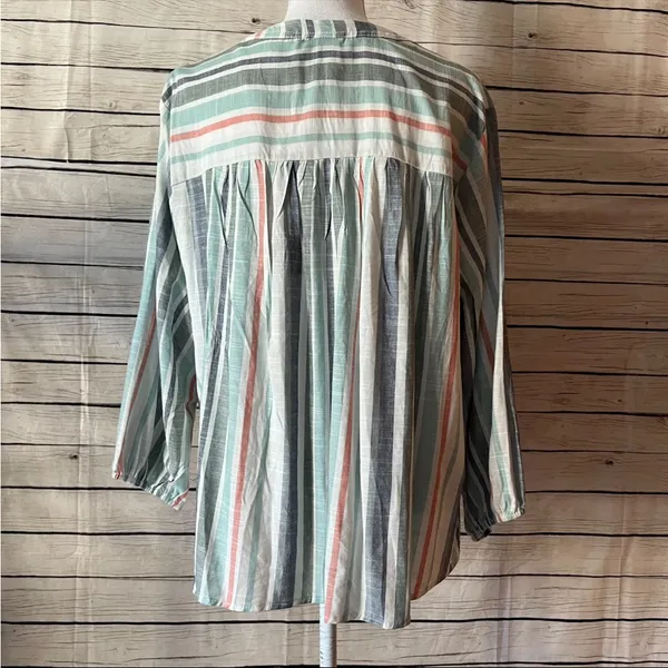 Knox Rose Multicolor Striped Blouse - Image 2