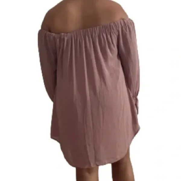 Wishlist Mauve Off The Shoulder Smock Dress Size L - Image 3