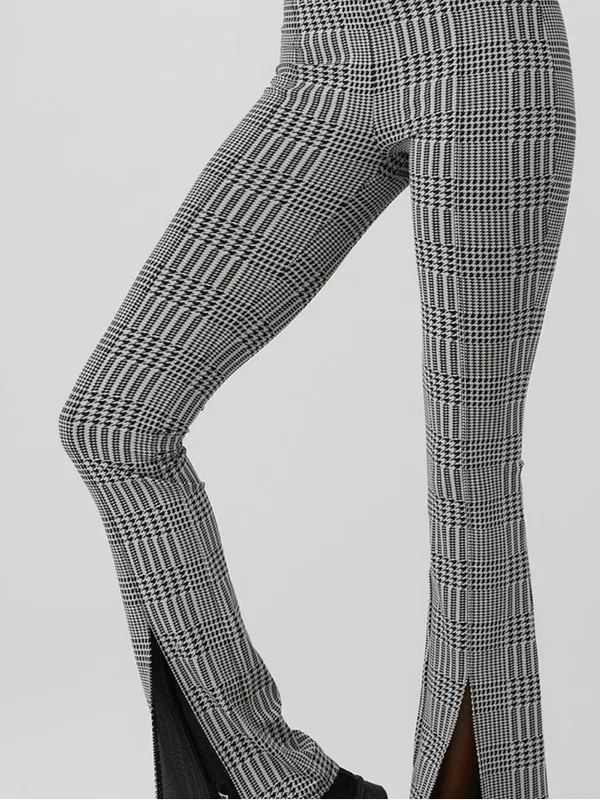 Alo High-Waist Glenplaid Flutter Yoga Pants - Image 6