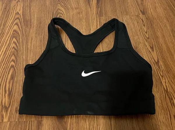 Nike Black Medium Support Non Padded Swoosh 2.0 Sports Bra Size Medium - Image 2