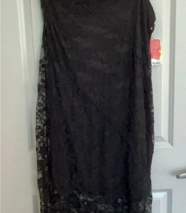 Altar'd State Arula Black Strapless Lace Midi Dress Plus Size B / 2X NWT - Image 5