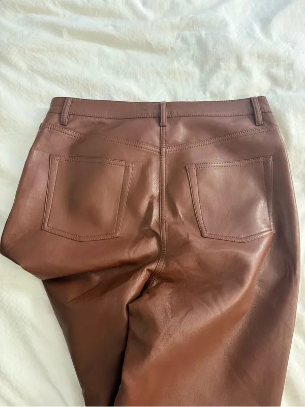 Aritzia Melina Faux Leather Pants - Image 4