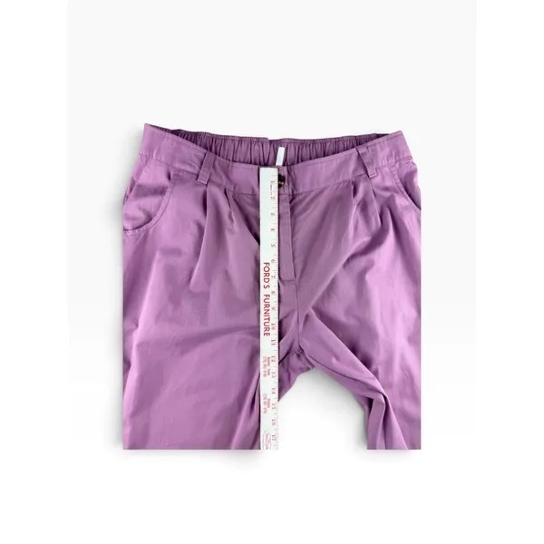 Halara Purple 100% Cotton Pleated High Waisted Jogger Pants XL Streetwear NWT - Image 6