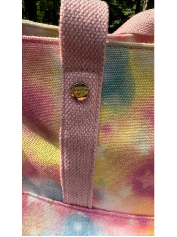 Madden Girl Pastel Tie-Dye Utility Cooler Tote Teacher School Bag - Image 7