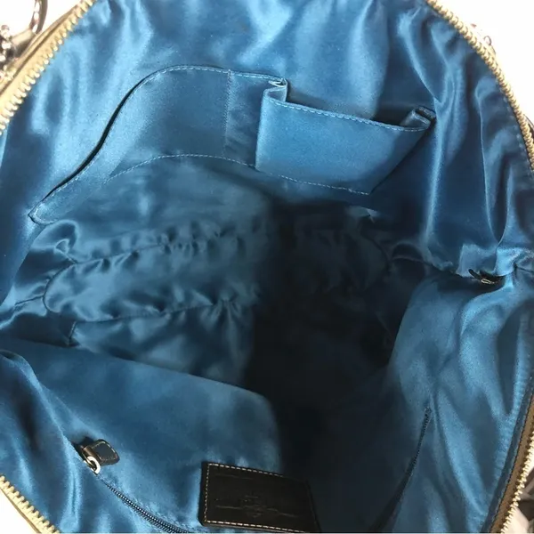 Coach Olive Green Madison Lindsay Large‎ Leather Shoulder Bag - Image 10