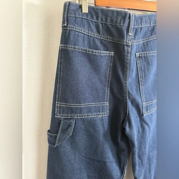 NWT Rewash Carpenter Jeans Denim Dark Wash‎ High Waist size 13 31 NEW! 0441 - Image 5