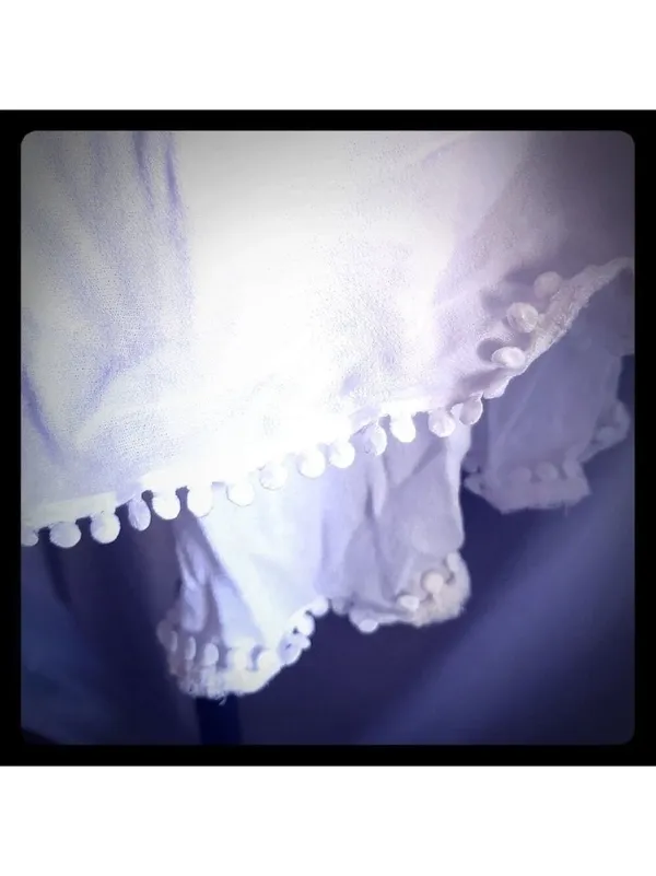 Pleated Tube Top Ruffled Hem Romper - Image 4