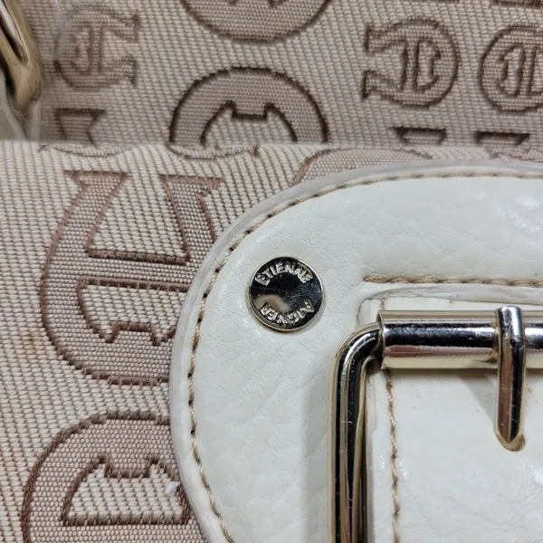 Vintage Etienne Aigner Monogram Logo Tote Shoulder Bag Large Office Pockets - Image 15