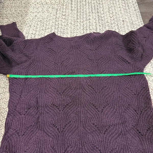NWOT Sonoma Purple Knit Sweater - Image 8