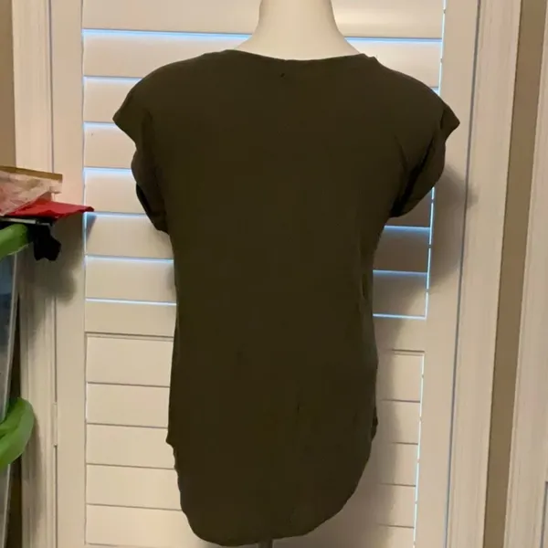 Olive Green Short Sleeve Women's Tee - Image 3