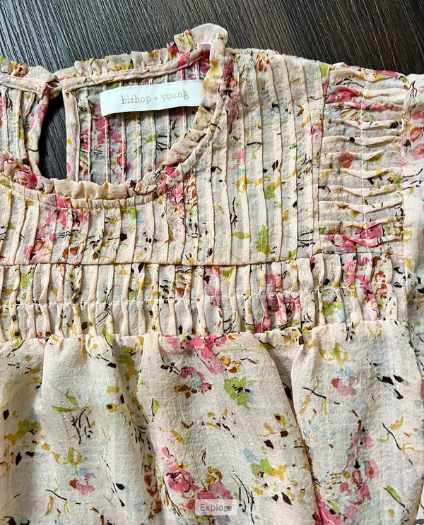 NWT Bishop and Young Shelby Flutter Sleeve Blouse - Image 5