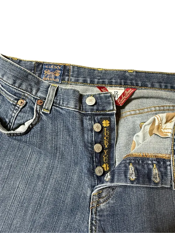 Lucky Brand Women's Jeans Size 12/31 Long Inseam Blue Mid Rise Bootcut Denim - Image 3