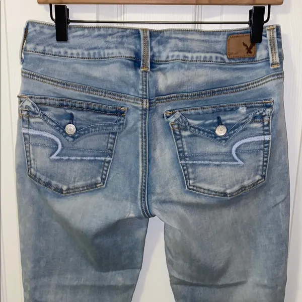 American Eagle Outfitters Artist Crop Super Stretch Jeans Size 8 - Image 8