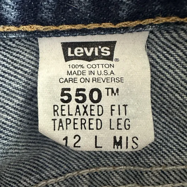 Vintage Levis 550 Jeans Womens 12Long Relaxed‎ Fit Tapered Leg Medium Wash Y2K - Image 6