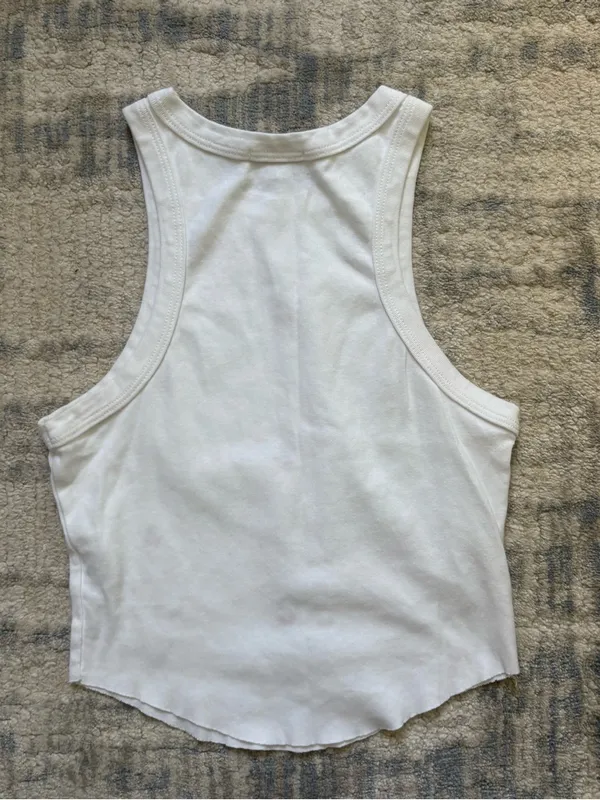 Dirty Laundry White Cherry Embroidered Tank Top - Image 2