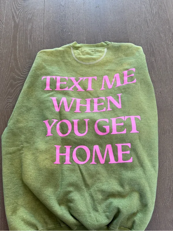 Vintage Lonely Ghost Text Me When You Get Home Cypress Links Crewneck - Image 3