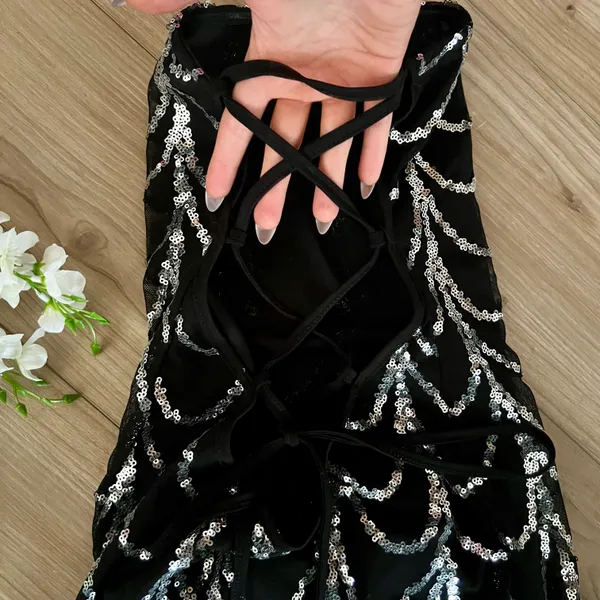 Boutique Mesh & Sequin Mermaid Dress - Image 11