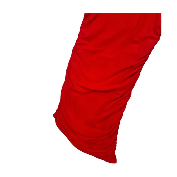 Beyond Yoga Tank Dress Womens Medium Red Ruched Fitted Stretch Athleisure Sporty - Image 4