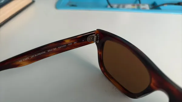 Ray-Ban MR Burbank Sunglasses Striped Havana - Image 10