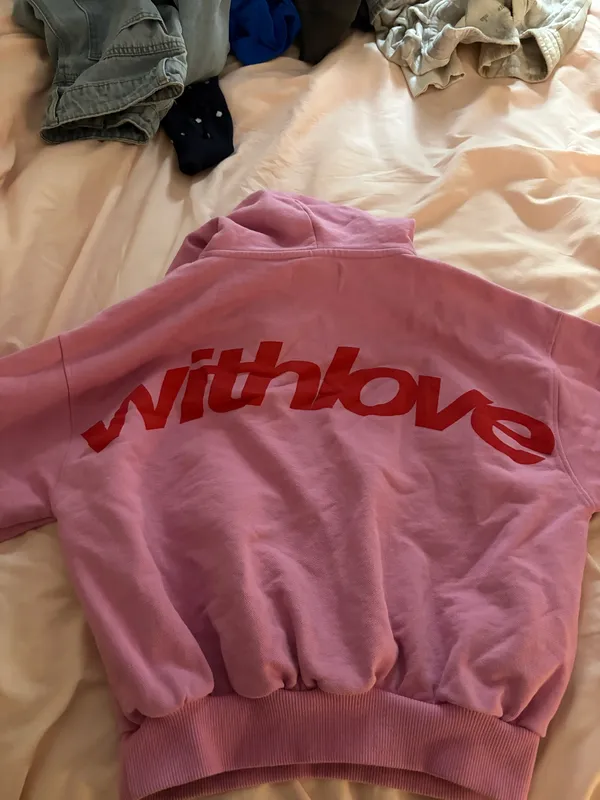 pink hoodie Size XS - Image 3