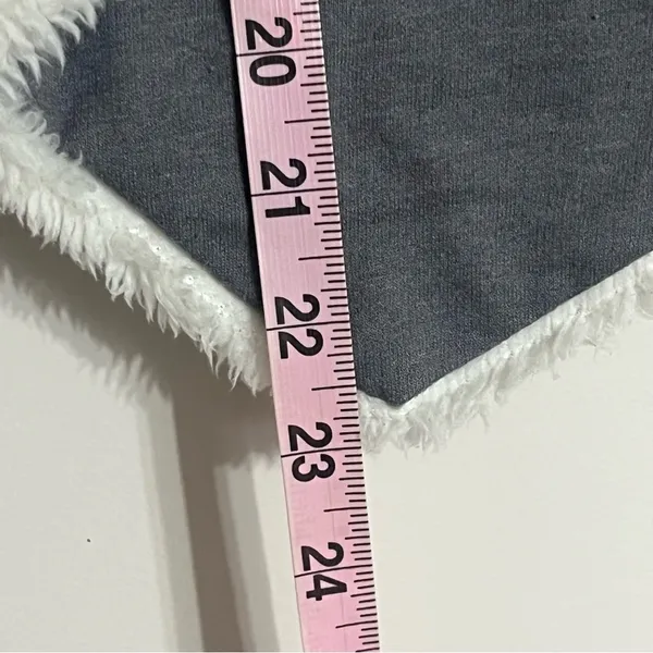 Mudd Women's Juniors Sleeveless Vest Size 10 Gray with White Fleece Lining‎ - Image 7