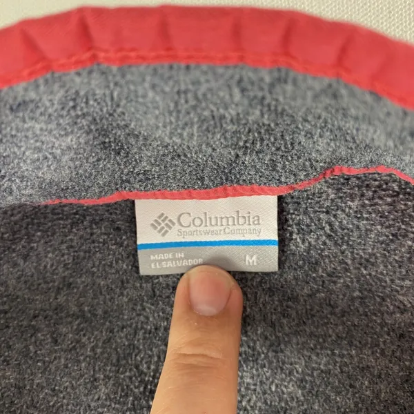 Columbia PFG 1/4 Snap Jacket Women Medium Grey T-Snap Fleece Long Sleeve Sweater - Image 4