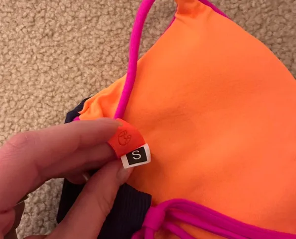 Maaji Pink Blue and Orange Bikini Set. Size small - Image 4