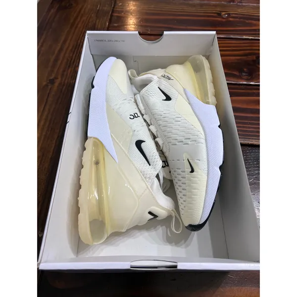 Nike Air Max 270 Women’s Size 9 AH6789-124 Sail Black Coconut Milk New - Image 8
