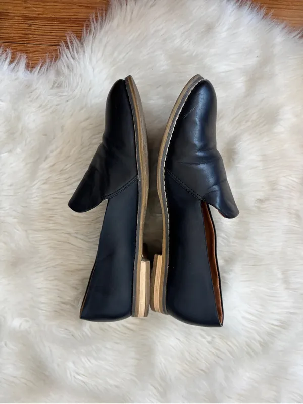 Indigo rd. Solid Black Faux Leather Loafers - Image 3