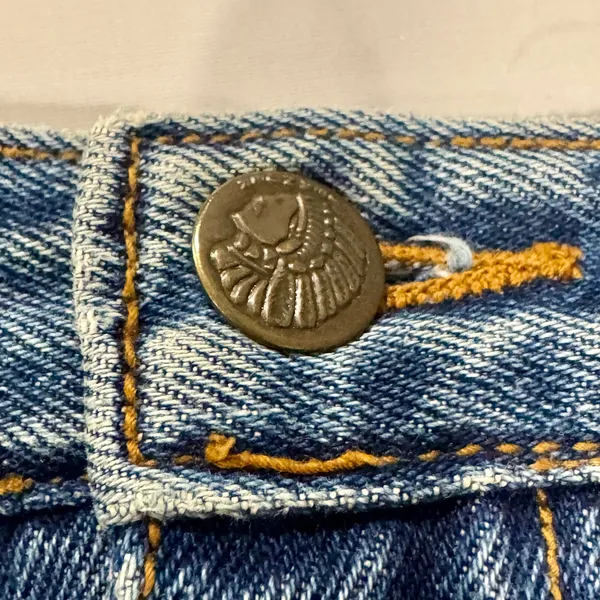 Vintage Lawman Jeans Acid Wash Denim Skirt 7/8 80s 90s Western High Waist - Image 4