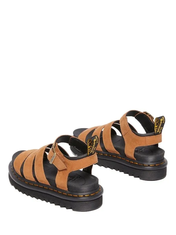 Dr. Martens Brown Blaire Athena Leather Sandals - Image 2