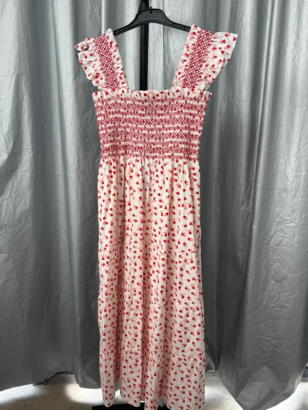 HILL HOUSE- Ellie Nap Dress Lots Of Hearts, S - Image 4