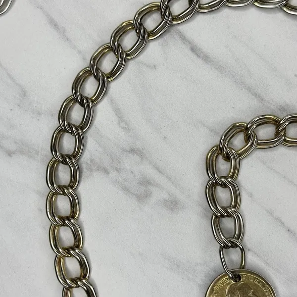 George Washington Coin Charm Chain Belt Small/Medium (S/M) ✨ - Image 8