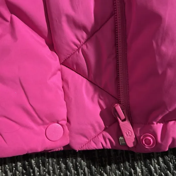 Lululemon Wunder Puff Super Cropped Vest Sonic Pink PrimaLoft Goose Down Size 4 - Image 8