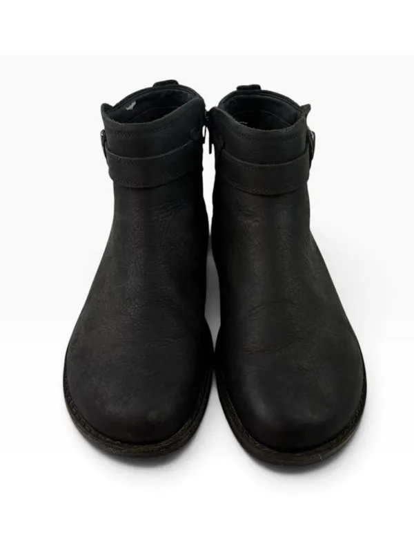-Merrell Andover Bluff waterproof Ankle Boots Womens Size 10 Black Leather - Image 2