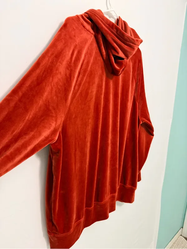 OFFLINE by Aerie Velour Full-Zip Hoodie jacket Large - Image 10